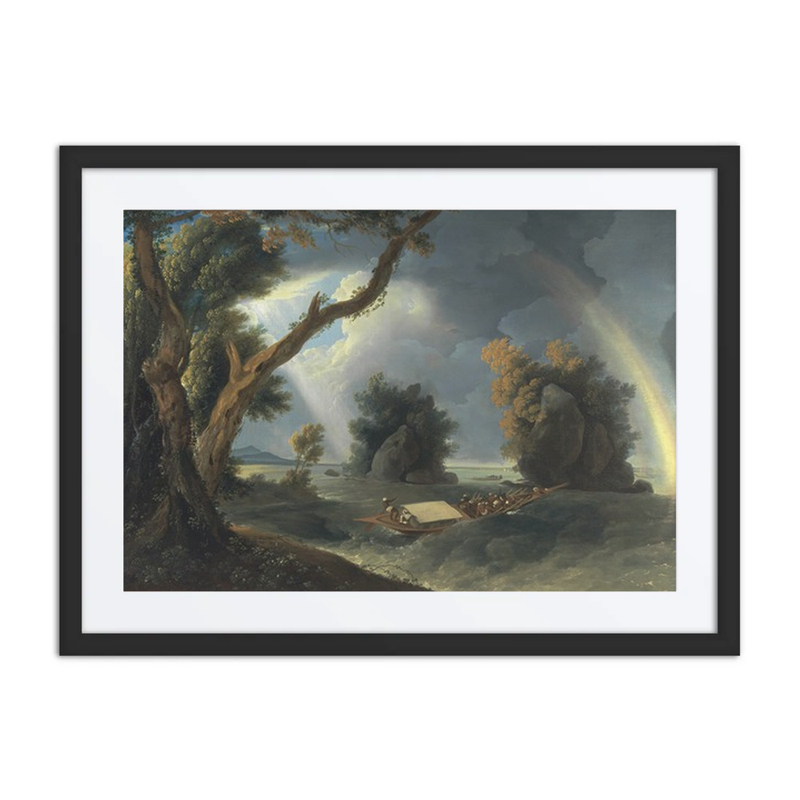 Storm on the Ganges, with Mrs. Hastings Near the Col-Gon Rocks