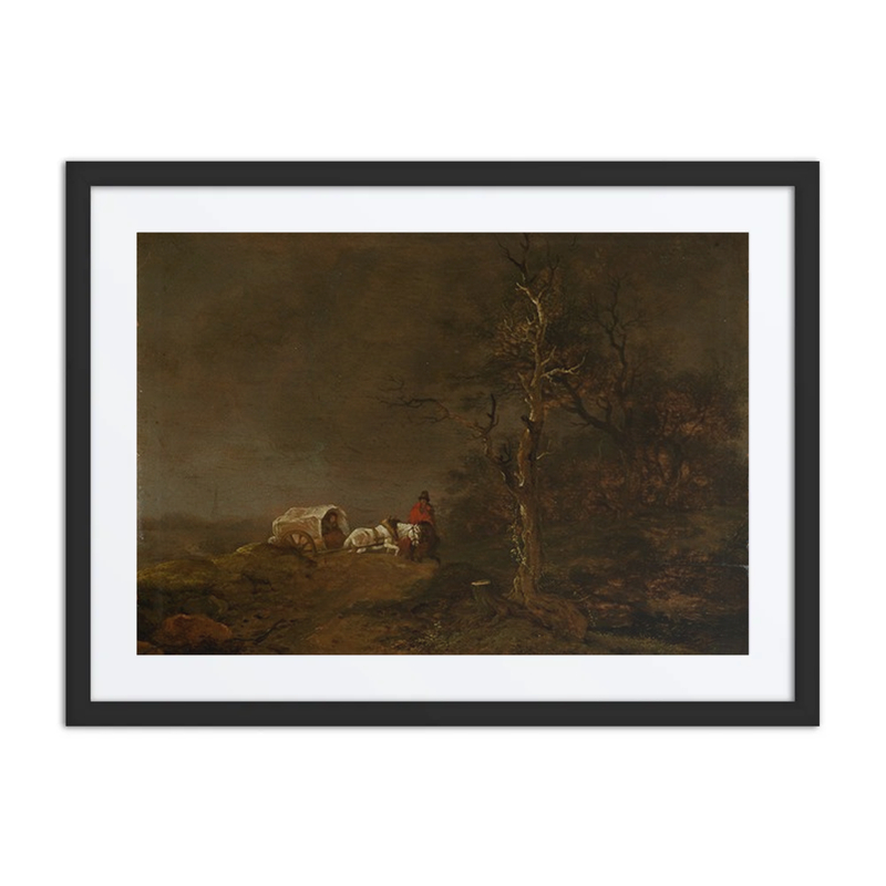 Stormy Landscape with farmer’s Wagon
