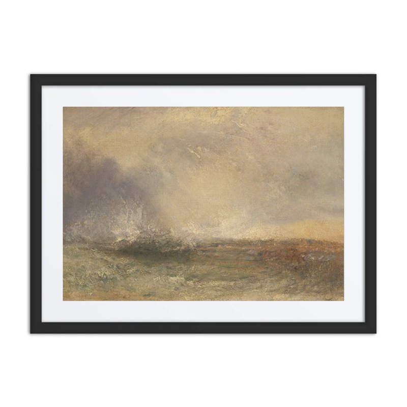 Stormy Sea Breaking on a Shore