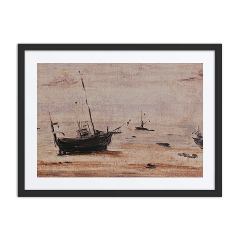 Stranded Boats at Low Tide