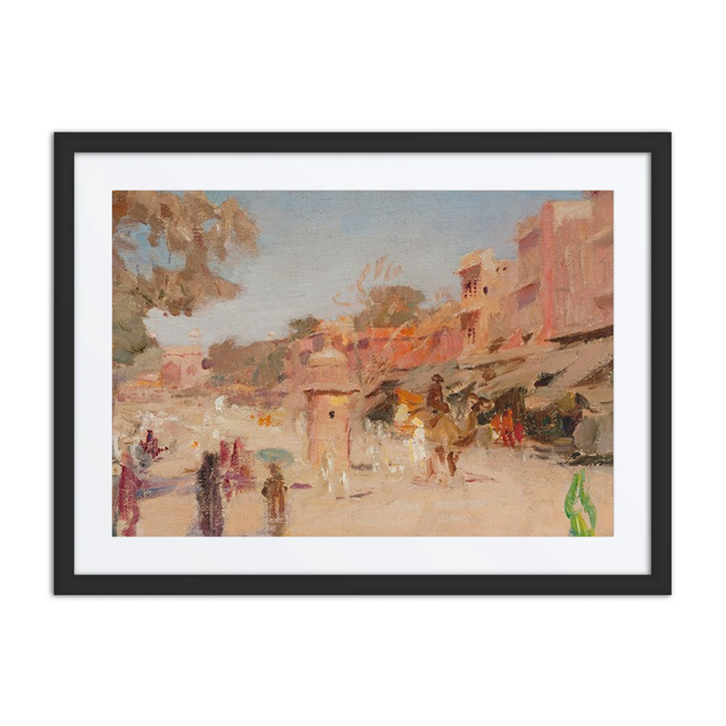 Street in Jaipur. from the Journey to India