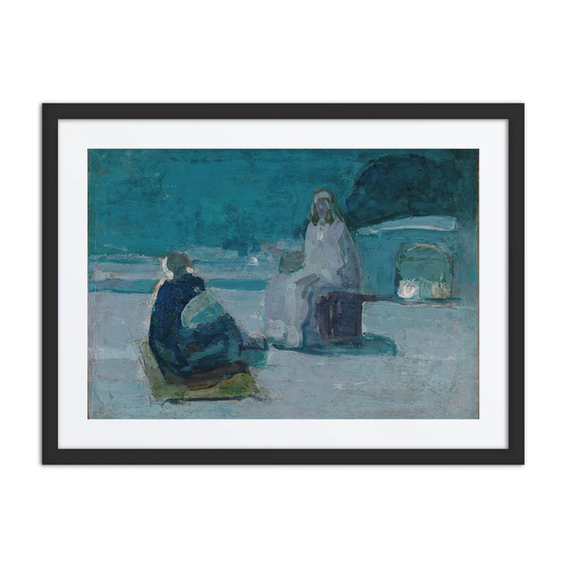 Study for Christ and Nicodemus on a Rooftop