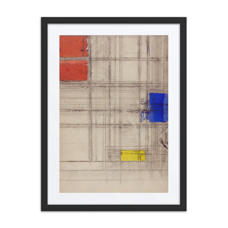 Study for Composition with Red, Blue, and Yellow
