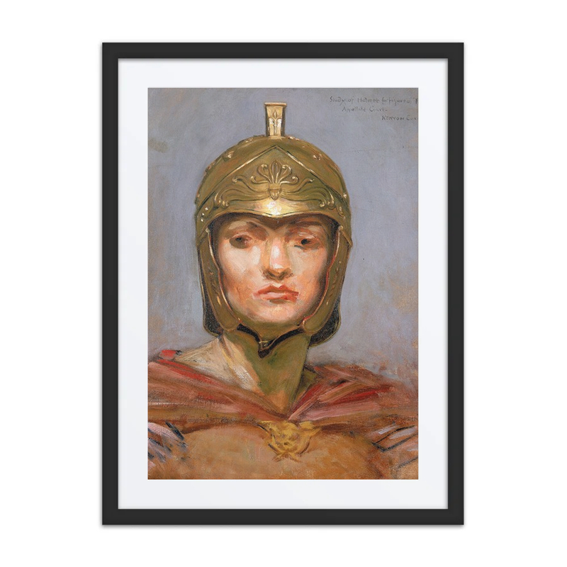 Study for Mural for Appellate Court Building, New York; Statute Law; Helmet for Figure of Force