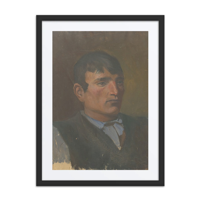 Study of a Young Man in a Dark Vest