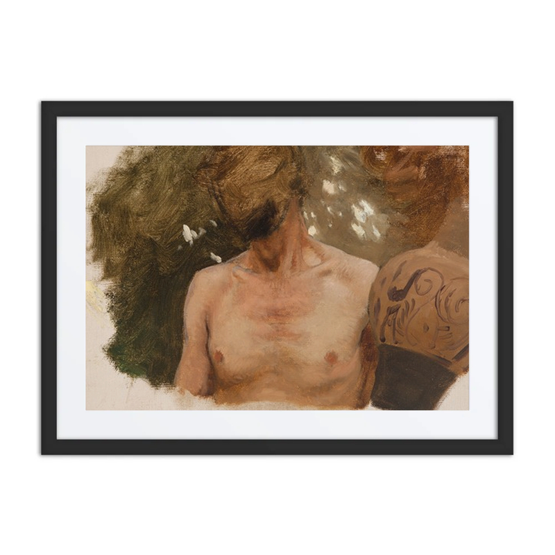 Study of a Young man’s Torso and a Vase
