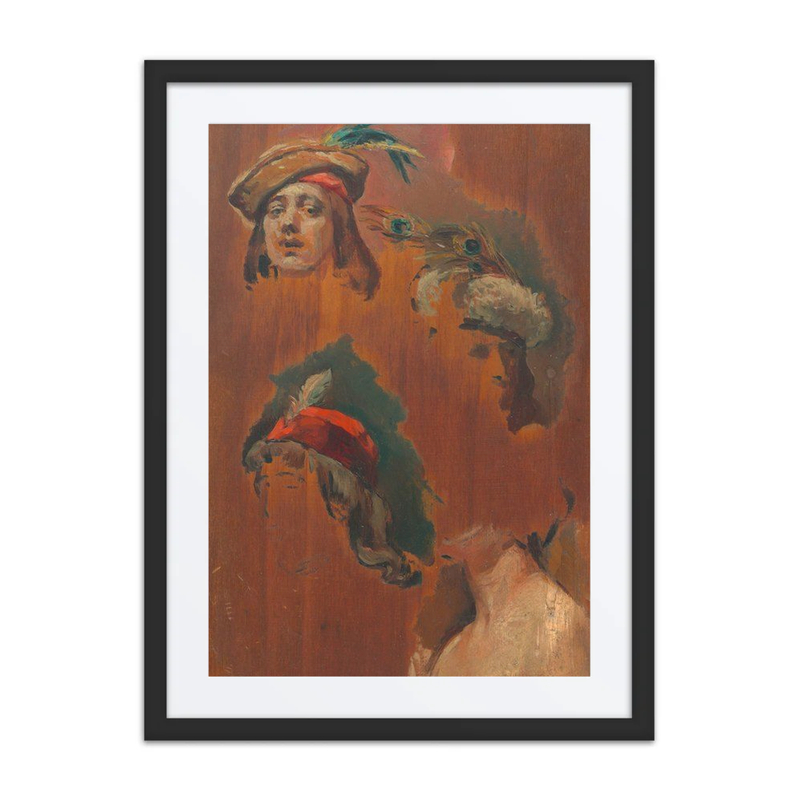 Study of Heads and Costumes