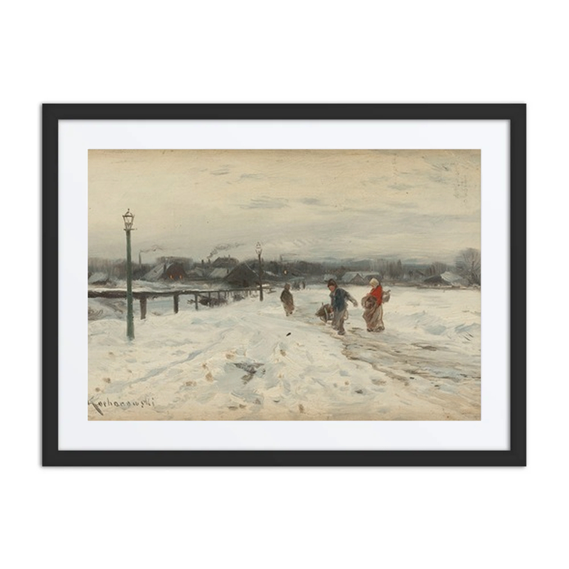 Suburban Winter Landscape