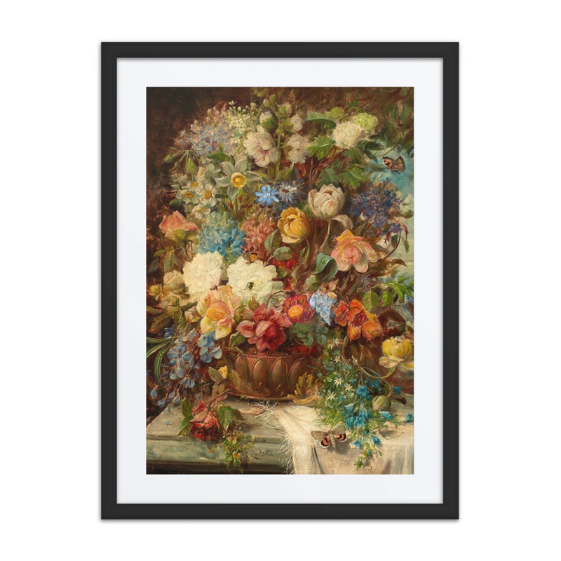 Summer Flowers on a Ledge