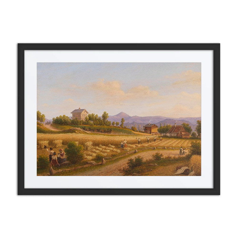 Summer Landscape with Corn Harvest