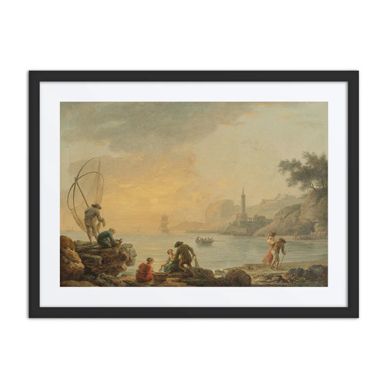Sunrise with Fishermen