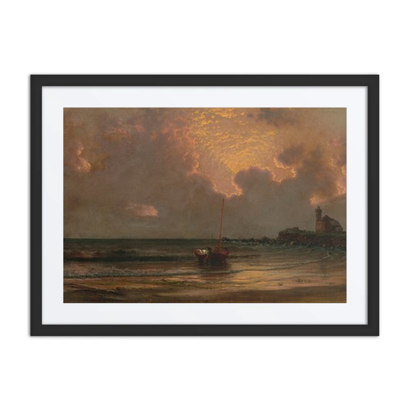 Sunset at Point Judith Light