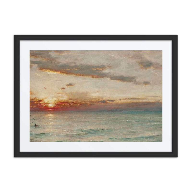 Sunset in the Mediterranean from an Orient Steamer