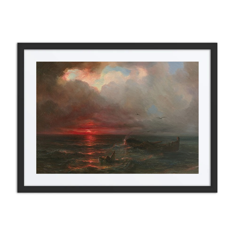Sunset over a Coastline