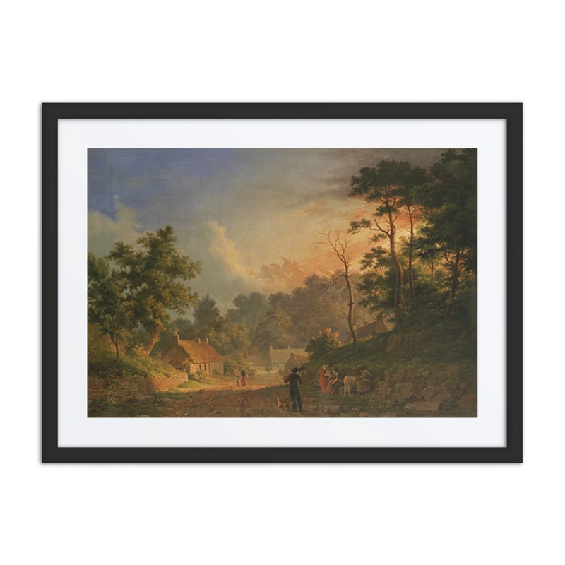 Sunset over a Rural Landscape