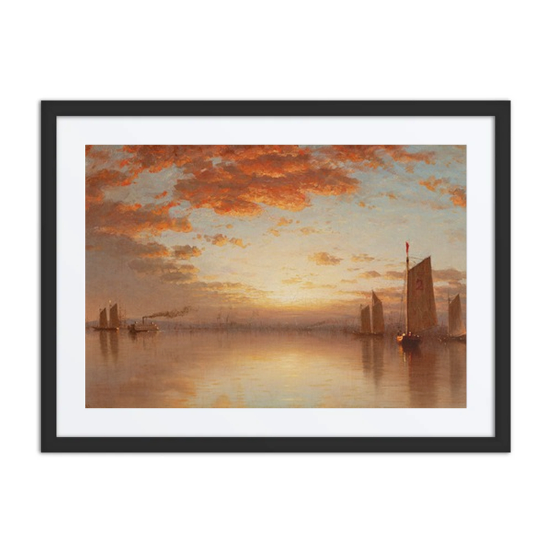 Sunset over New York Bay