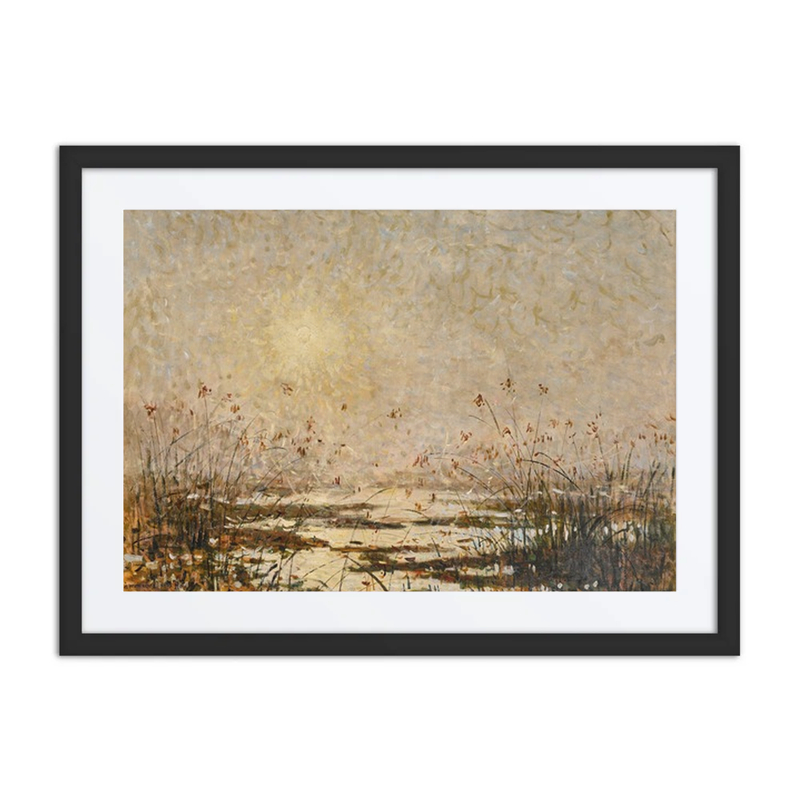 Sunset over the Flowered Marsh