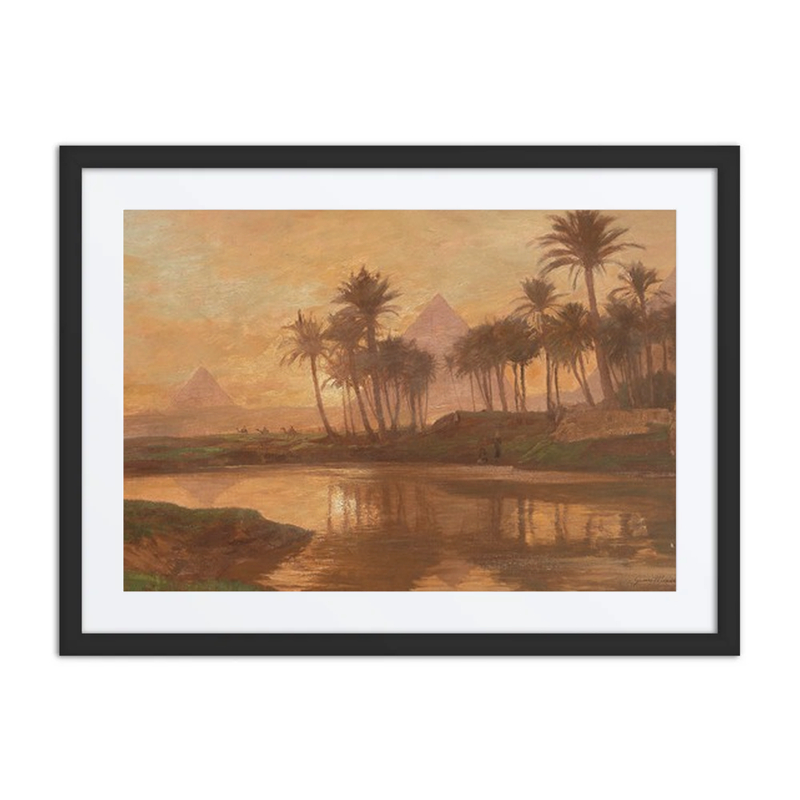 Sunset over the Pyramids