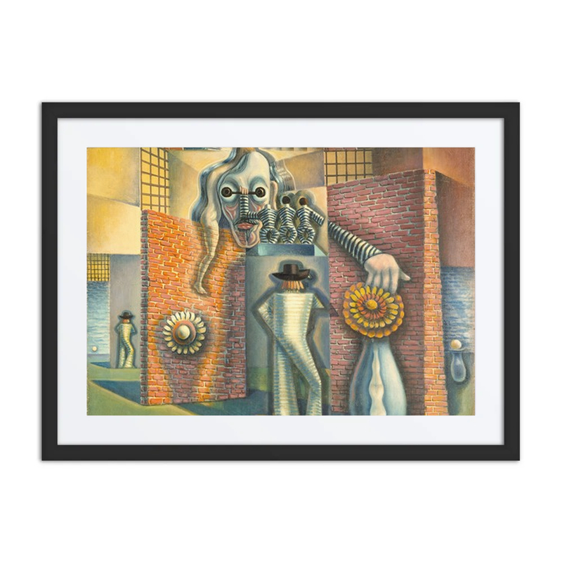 Surreal Interior with Figures