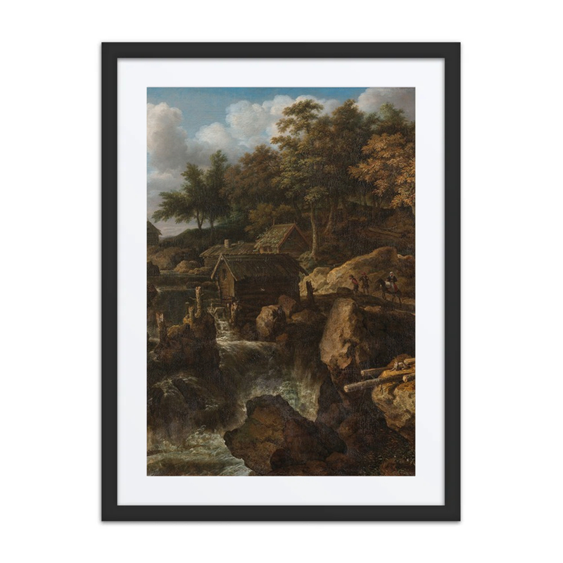 Swedish Landscape with a Waterfall