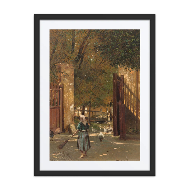 Sweeping the Courtyard