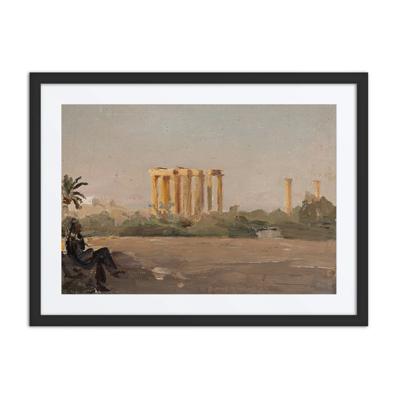 Temple of Olympian Zeus in Athens. from the Journey to Greece