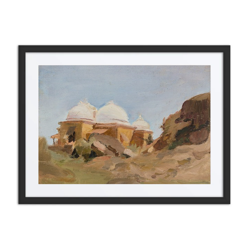 Temple with White Domes