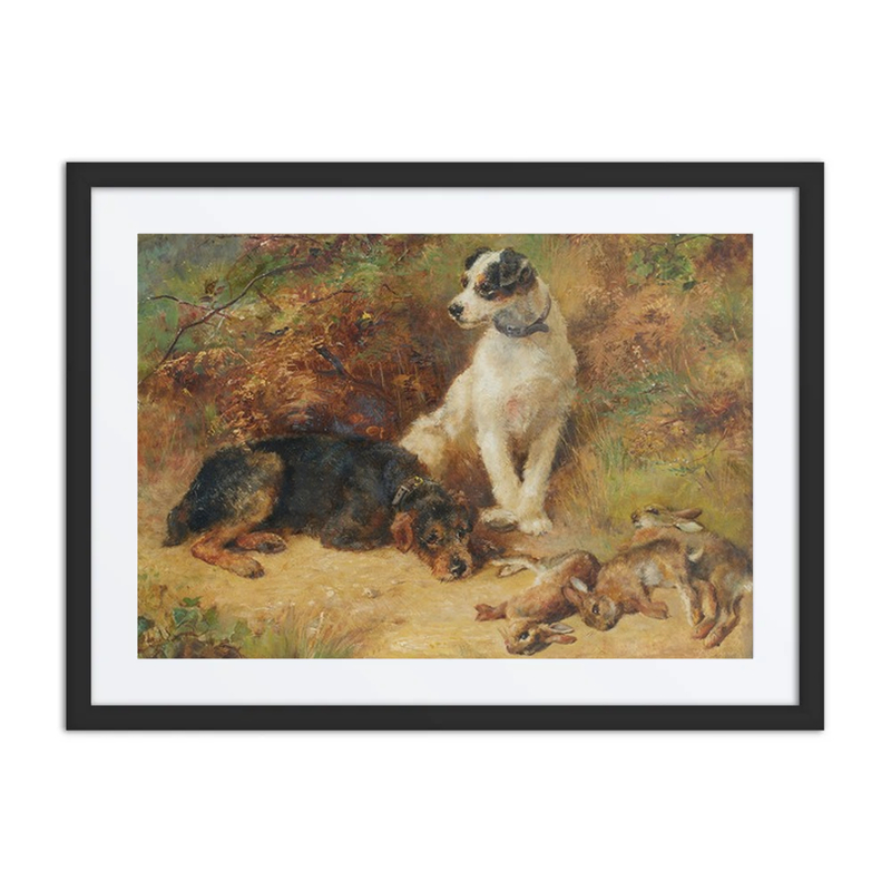 Terriers with the day’s Rabbits