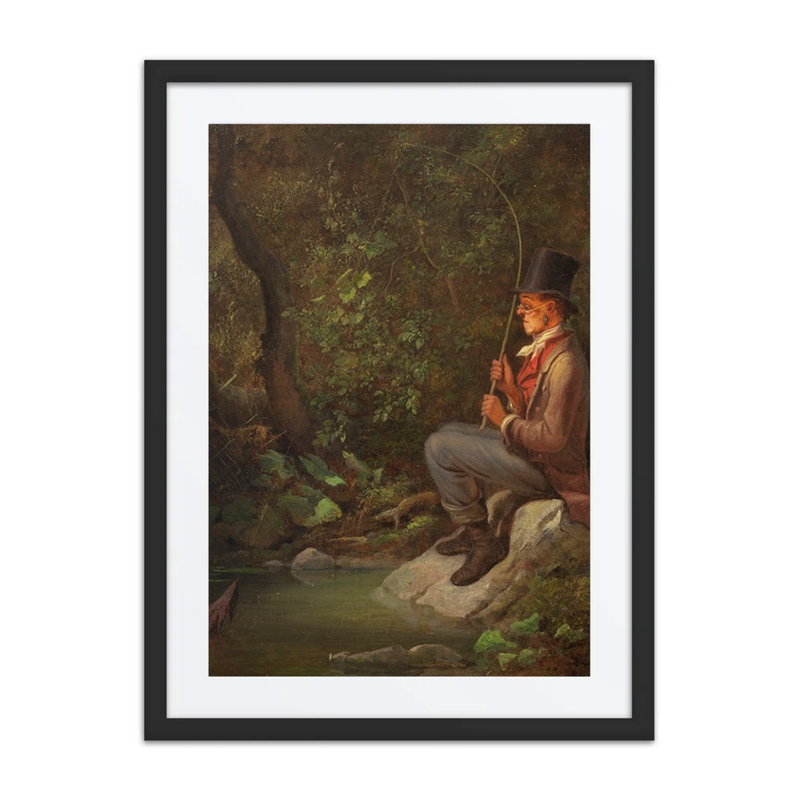 The Angler by the Forest Stream