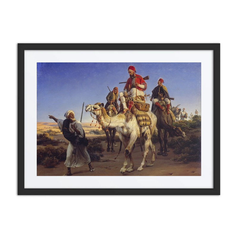 The Artist and His Companions Travelling in the Desert