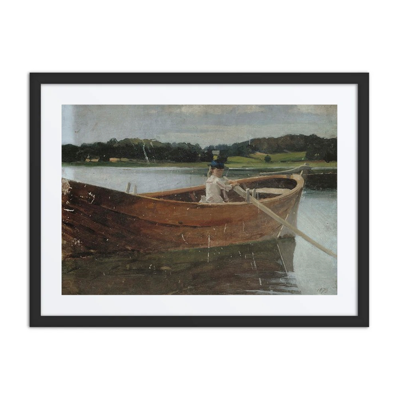 The artist’s Sister Berta in a Rowing Boat, Study