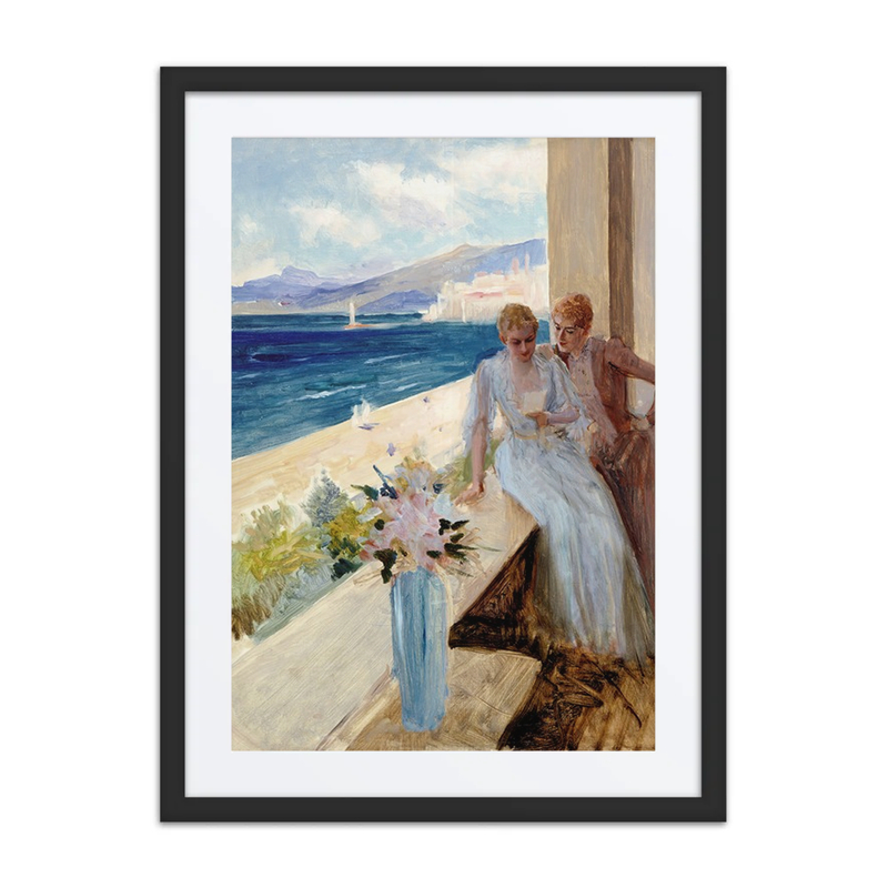 The Artist’s Wife and Emilie Von Etter on the Balcony in Cannes