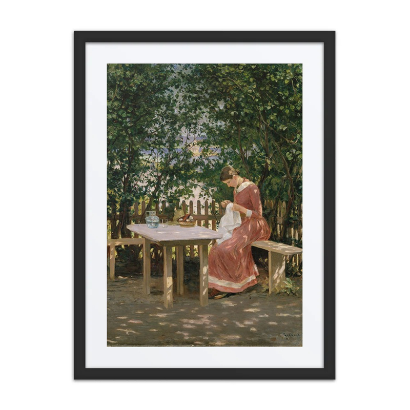 The artist’s Wife in the Arbour