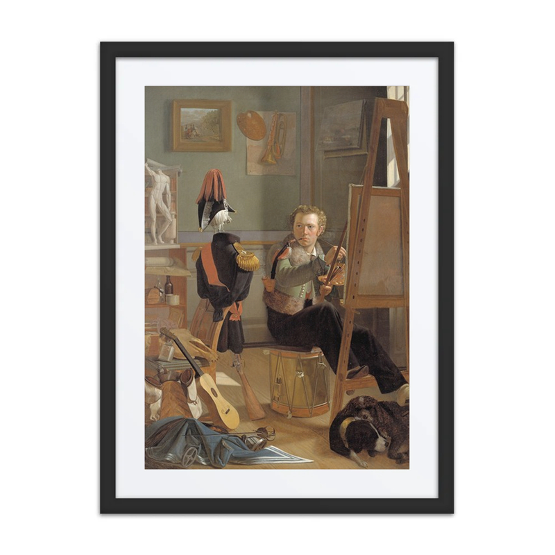 The Battle-Painter Jørgen Sonne in His Studio (1823 – 1825)