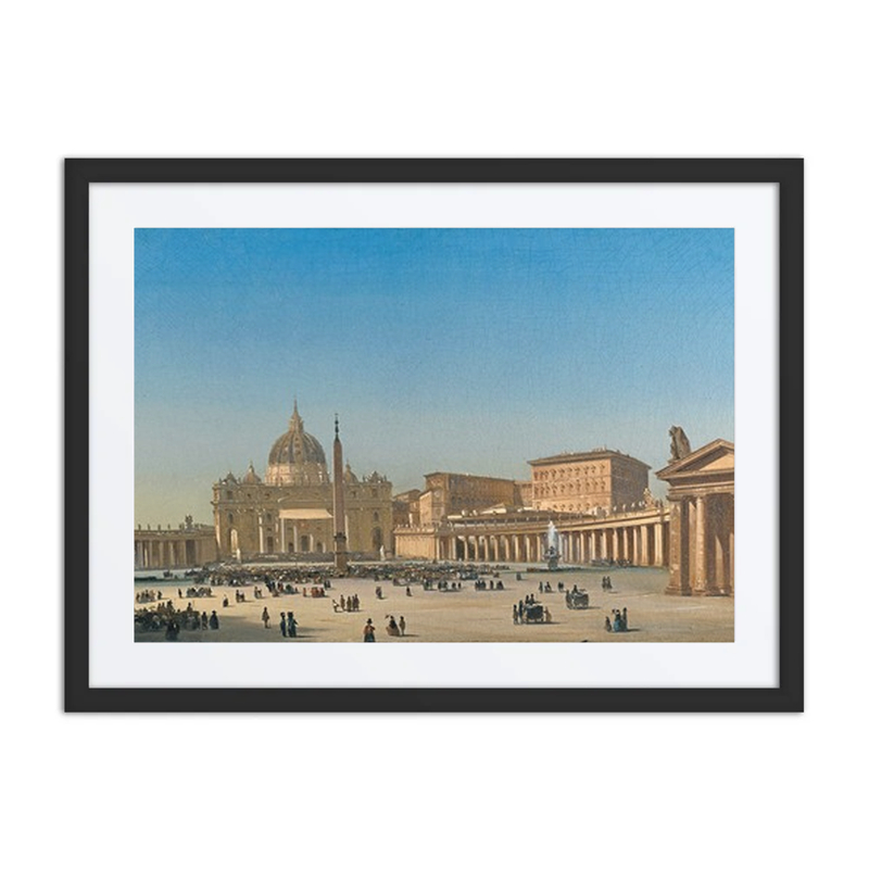 The Benediction of Pius IX in St. peter’s Square, Rome