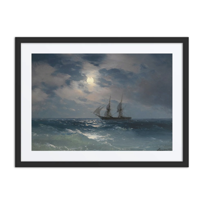 The Brig “Mercury” in Moonlight