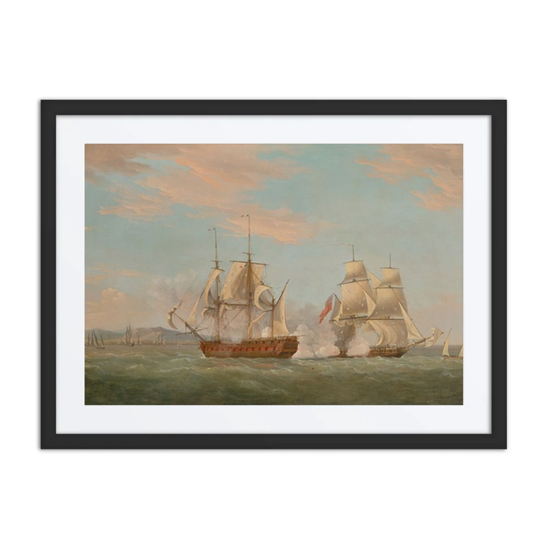 The Capture of the Genoese Pirate Vessel ‘Liguria’ by H.M. Brig ‘Espoir’, 7 August 1798