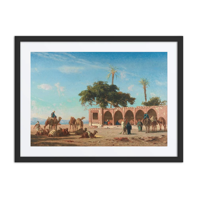 The Caravan Resting in Siout, Egypt