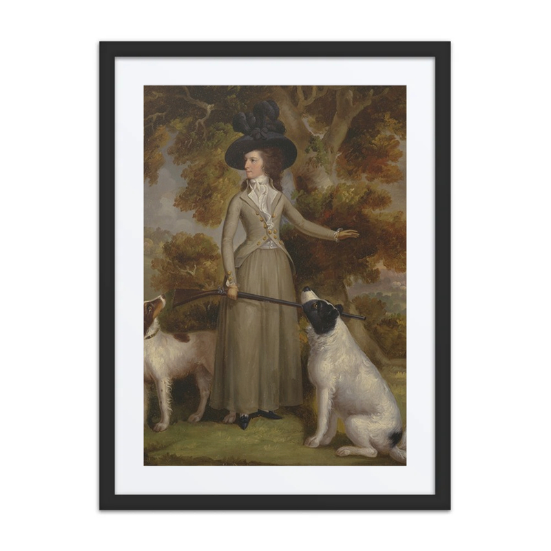 The Countess of Effingham with Gun and Shooting Dogs