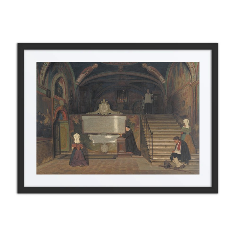 The Crypt in the Monastery of San Benedetto in Subiaco, Italy