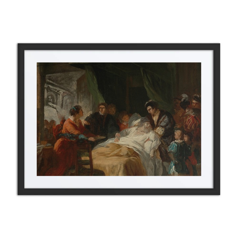 The Death of Leonardo Da Vinci in the Arms of François I