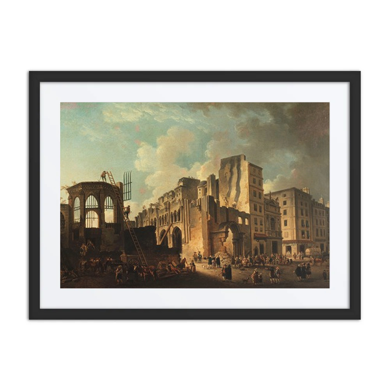 The Demolition of the Church of the Holy Innocents, Rue Saint-Denis