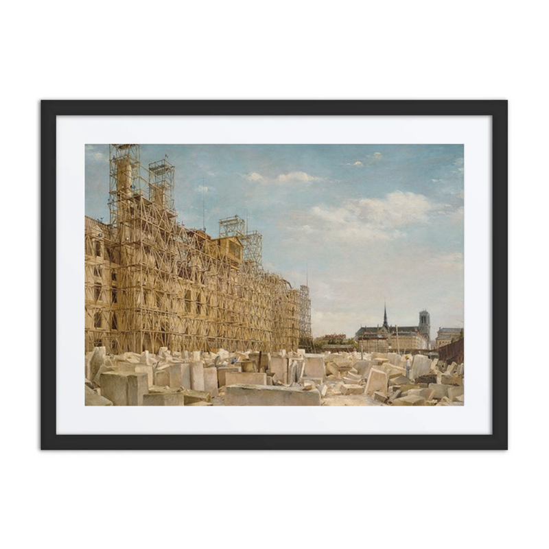 The Hôtel de Ville Under Reconstruction