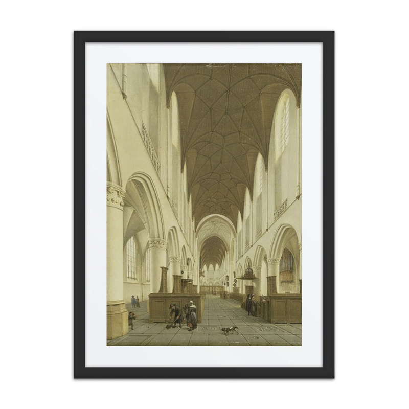 The Interior of Saint bavo’s Church in Haarlem
