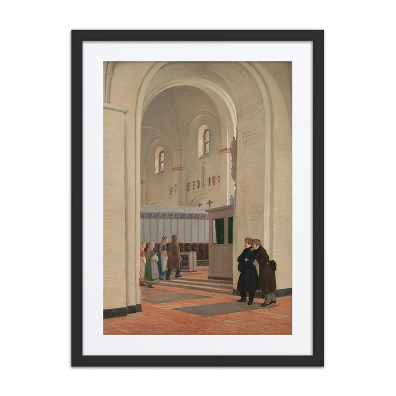 The Interior of St. bendt’s Church at Ringsted