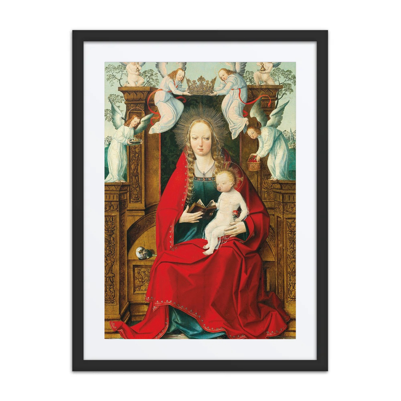 The Madonna and Child Enthroned, Crowned by Angels
