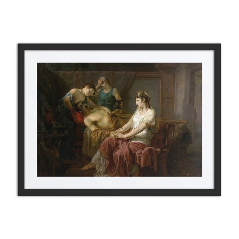 The Mortally Wounded Mark Antony with Cleopatra