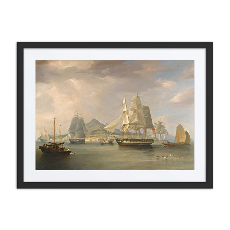 The Opium Ships at Lintin, China