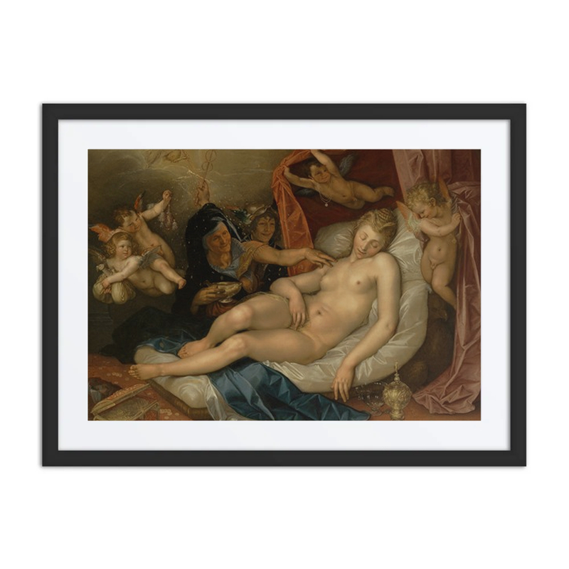 The Sleeping Danaë Being Prepared to Receive Jupiter