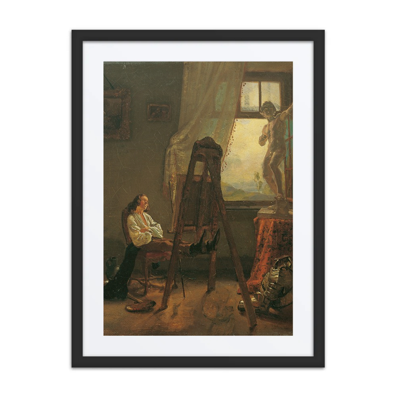 The Sleeping Painter in the Studio